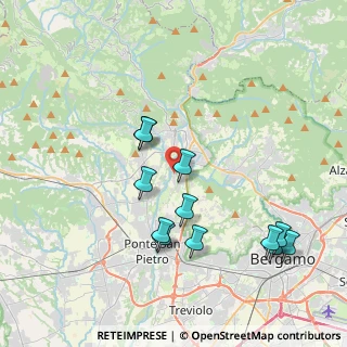 Mappa VIA BENAGLIA FRATELLI, 24030 Paladina BG, Italia (3.98167)