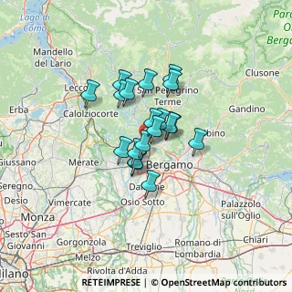 Mappa VIA BENAGLIA FRATELLI, 24030 Paladina BG, Italia (8.44)