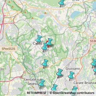Mappa Via Enrico Toti, 22063 Cantù CO, Italia (6.414)