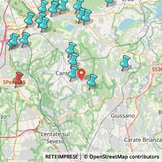 Mappa Via Enrico Toti, 22063 Cantù CO, Italia (6.0465)