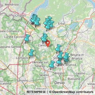 Mappa Via Enrico Toti, 22063 Cantù CO, Italia (7.327)