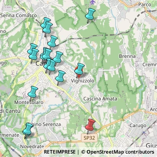 Mappa Via Enrico Toti, 22063 Cantù CO, Italia (2.435)