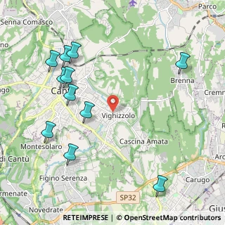 Mappa Via Enrico Toti, 22063 Cantù CO, Italia (2.45727)