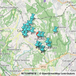 Mappa Santi pietro e paolo, 22063 Cantù CO, Italia (1.4155)