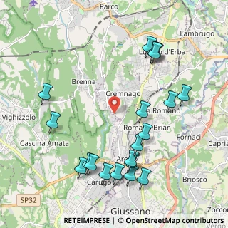 Mappa Cascina Sant' Isidoro, 22060 Carugo CO, Italia (2.3535)