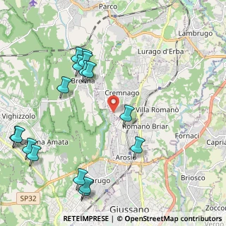Mappa Cascina Sant' Isidoro, 22060 Carugo CO, Italia (2.59625)