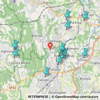 Mappa Cascina Sant' Isidoro, 22060 Carugo CO, Italia (2.205)