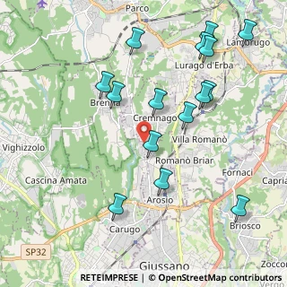 Mappa Cascina Sant' Isidoro, 22060 Carugo CO, Italia (2.232)