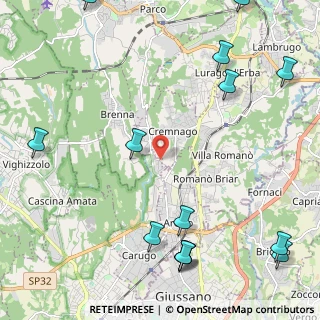 Mappa Cascina Sant' Isidoro, 22060 Carugo CO, Italia (3.14571)
