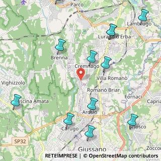 Mappa Cascina Sant' Isidoro, 22060 Carugo CO, Italia (2.87)
