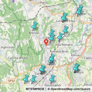 Mappa Cascina Sant' Isidoro, 22060 Carugo CO, Italia (2.8035)