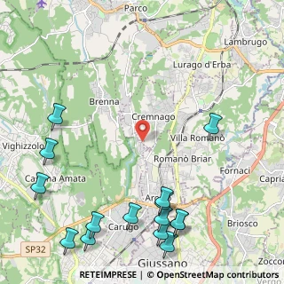 Mappa Cascina Sant' Isidoro, 22060 Carugo CO, Italia (3.032)