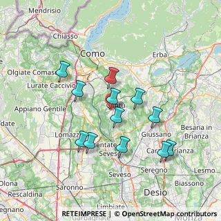 Mappa Via Magenta, 22063 Cantù CO, Italia (6.48417)