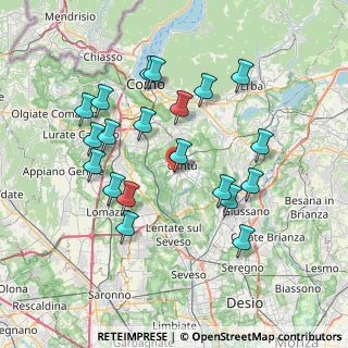Mappa Via Magenta, 22063 Cantù CO, Italia (7.3915)