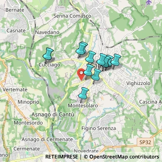 Mappa Via G. Da Cermenate, 22063 Cantù CO, Italia (1.25)
