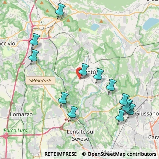 Mappa Via G. Da Cermenate, 22063 Cantù CO, Italia (4.85615)