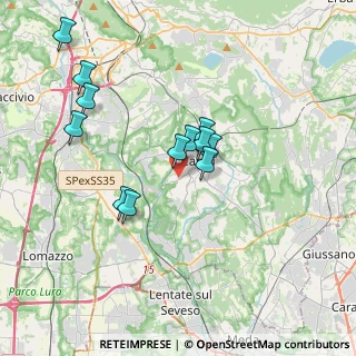 Mappa Via G. Da Cermenate, 22063 Cantù CO, Italia (3.2375)
