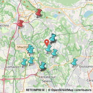 Mappa Via G. Da Cermenate, 22063 Cantù CO, Italia (3.87688)