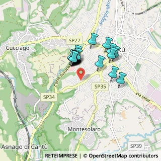 Mappa Via G. Da Cermenate, 22063 Cantù CO, Italia (0.625)