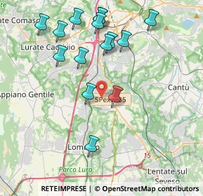 Mappa Via Guglielmo Marconi, 22073 Fino Mornasco CO, Italia (4.22667)