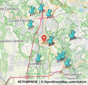 Mappa Via Guglielmo Marconi, 22073 Fino Mornasco CO, Italia (4.00417)