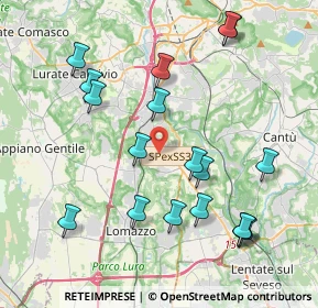 Mappa Via Guglielmo Marconi, 22073 Fino Mornasco CO, Italia (4.325)