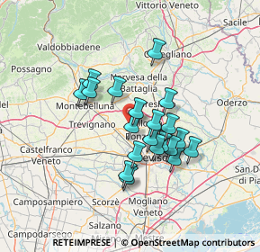 Mappa Via delle XX, 31050 Ponzano Veneto TV, Italia (10.5755)