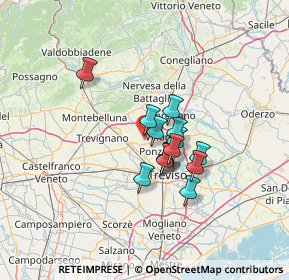 Mappa Via delle XX, 31050 Ponzano Veneto TV, Italia (8.98286)