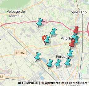 Mappa Via delle XX, 31050 Ponzano Veneto TV, Italia (4.0625)