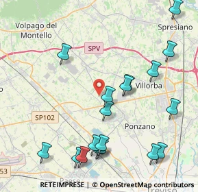 Mappa Via delle XX, 31050 Ponzano Veneto TV, Italia (4.805)