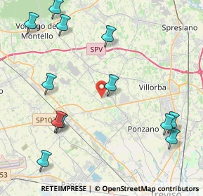 Mappa Via delle XX, 31050 Ponzano Veneto TV, Italia (5.21667)