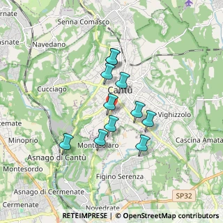 Mappa Via Montesanto, 22063 Cantù CO, Italia (1.34727)