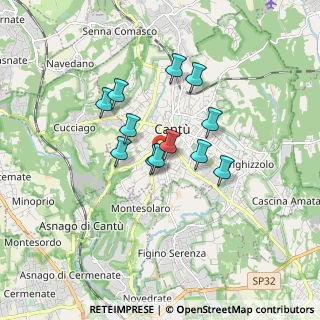 Mappa Via Montesanto, 22063 Cantù CO, Italia (1.25417)