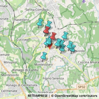 Mappa Via Montesanto, 22063 Cantù CO, Italia (1.05938)