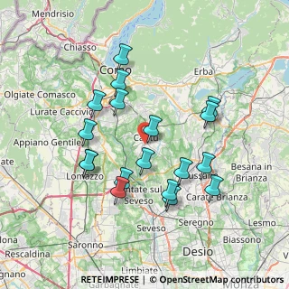 Mappa Via Catania, 22063 Cantù CO, Italia (7.00667)