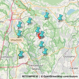 Mappa Via Catania, 22063 Cantù CO, Italia (3.90091)