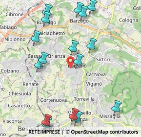 Mappa Via Prebone, 23891 Barzanò LC, Italia (2.4625)