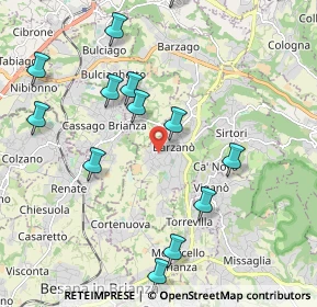 Mappa Via Prebone, 23891 Barzanò LC, Italia (2.6925)