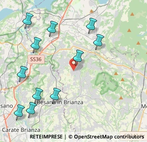 Mappa Via Prebone, 23891 Barzanò LC, Italia (4.87455)