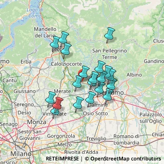 Mappa Via Cristoforo Colombo, 24030 Pontida BG, Italia (11.3885)