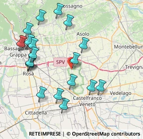 Mappa Via Brigata Martiri del Grappa, 31039 Riese Pio X TV, Italia (8.787)