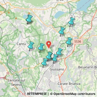 Mappa Via Pozzolo, 22040 Brenna CO, Italia (3.43417)