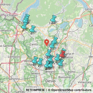Mappa Via Pozzolo, 22040 Brenna CO, Italia (7.63667)