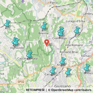 Mappa Via Pozzolo, 22040 Brenna CO, Italia (2.79231)