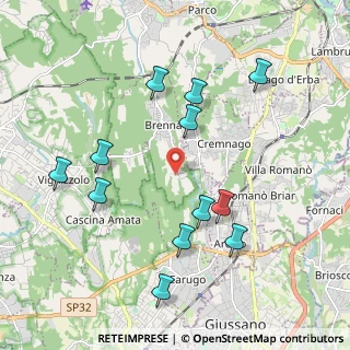 Mappa Via Pozzolo, 22040 Brenna CO, Italia (2.08417)