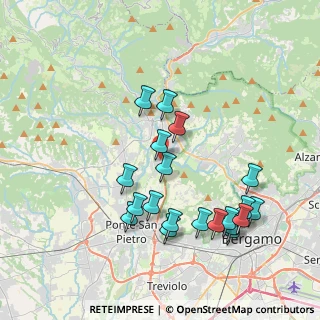 Mappa Via Don Carminati, 24030 Paladina BG, Italia (3.9695)