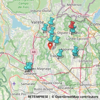 Mappa Via delle Vigne, 21040 Venegono Inferiore VA, Italia (6.97917)
