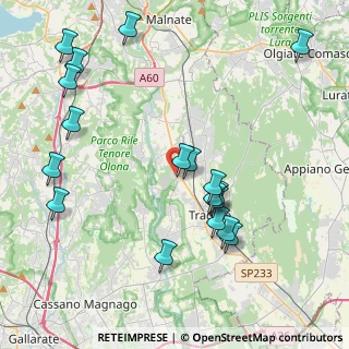 Mappa Via delle Vigne, 21040 Venegono Inferiore VA, Italia (4.58611)