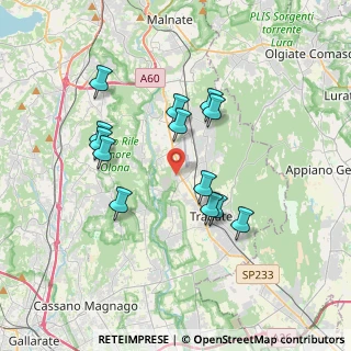 Mappa Via delle Vigne, 21040 Venegono Inferiore VA, Italia (3.27538)