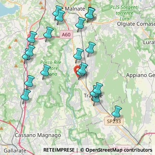 Mappa Via delle Vigne, 21040 Venegono Inferiore VA, Italia (4.508)